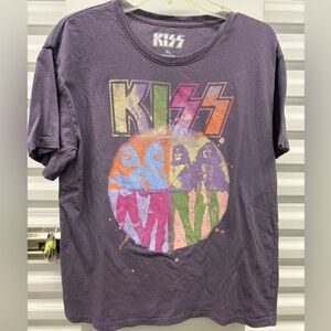 Kiss Short Sleeve Tee - Purple